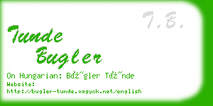 tunde bugler business card